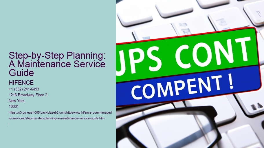 Step-by-Step Planning: A Maintenance Service Guide