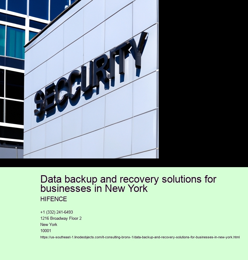 Data backup and recovery solutions for businesses in New York 