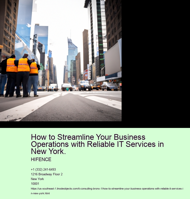 How to Streamline Your Business Operations with Reliable IT Services in New York.