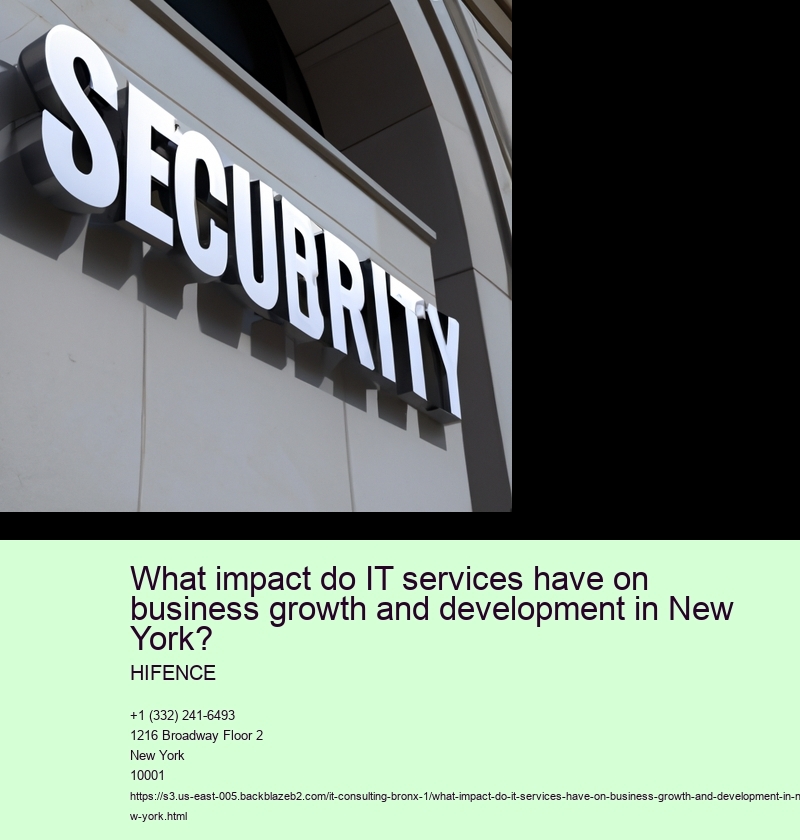 What impact do IT services have on business growth and development in New York?