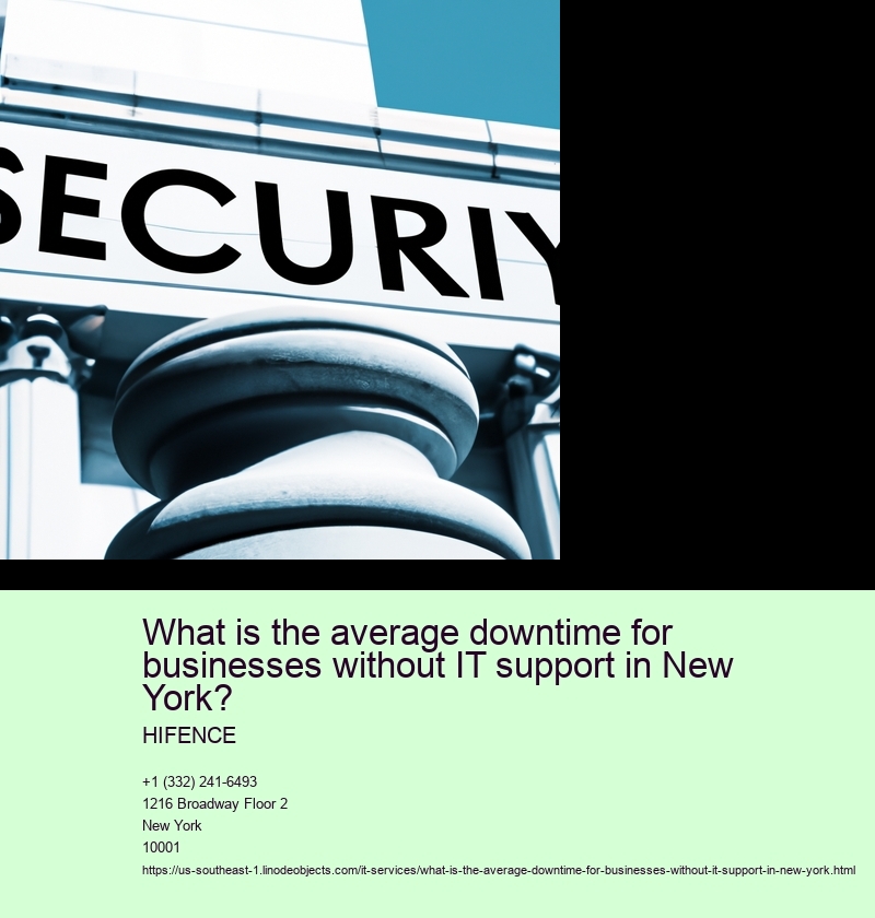 What is the average downtime for businesses without IT support in New York?