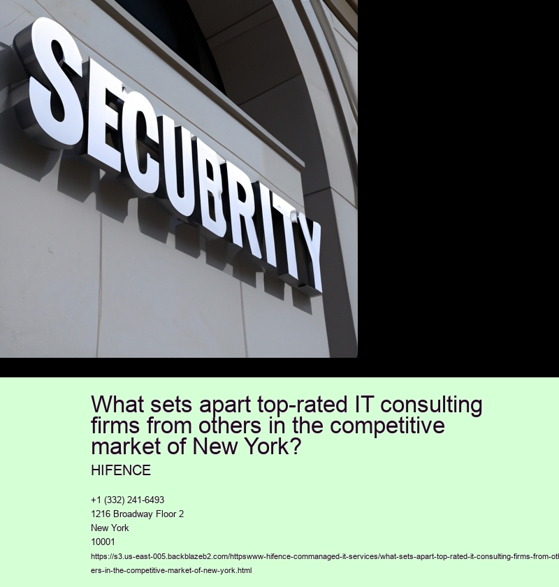 What sets apart top-rated IT consulting firms from others in the competitive market of New York?