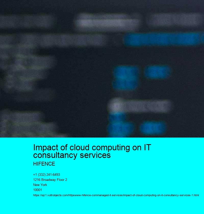 Impact of cloud computing on IT consultancy services 