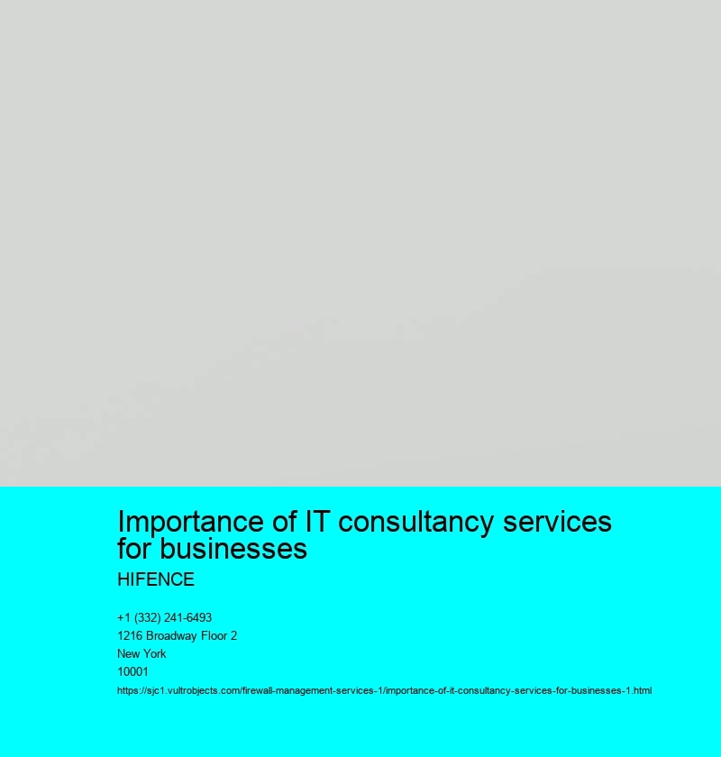 Importance of IT consultancy services for businesses