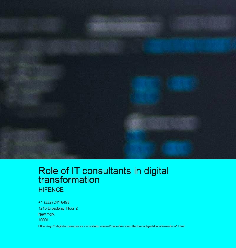 Role of IT consultants in digital transformation