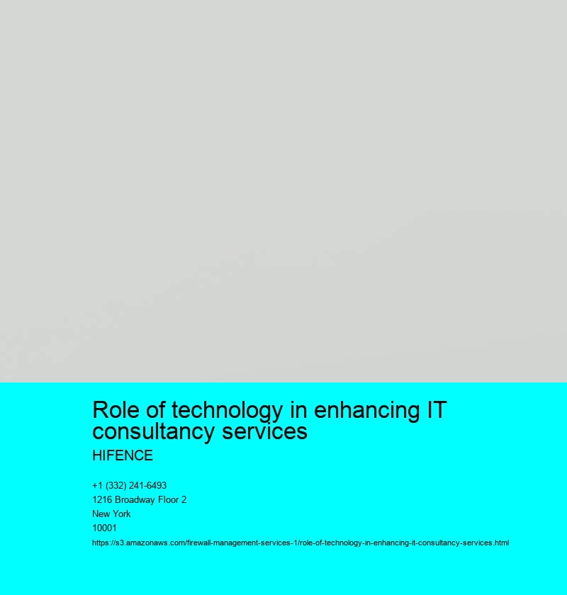 Role of technology in enhancing IT consultancy services