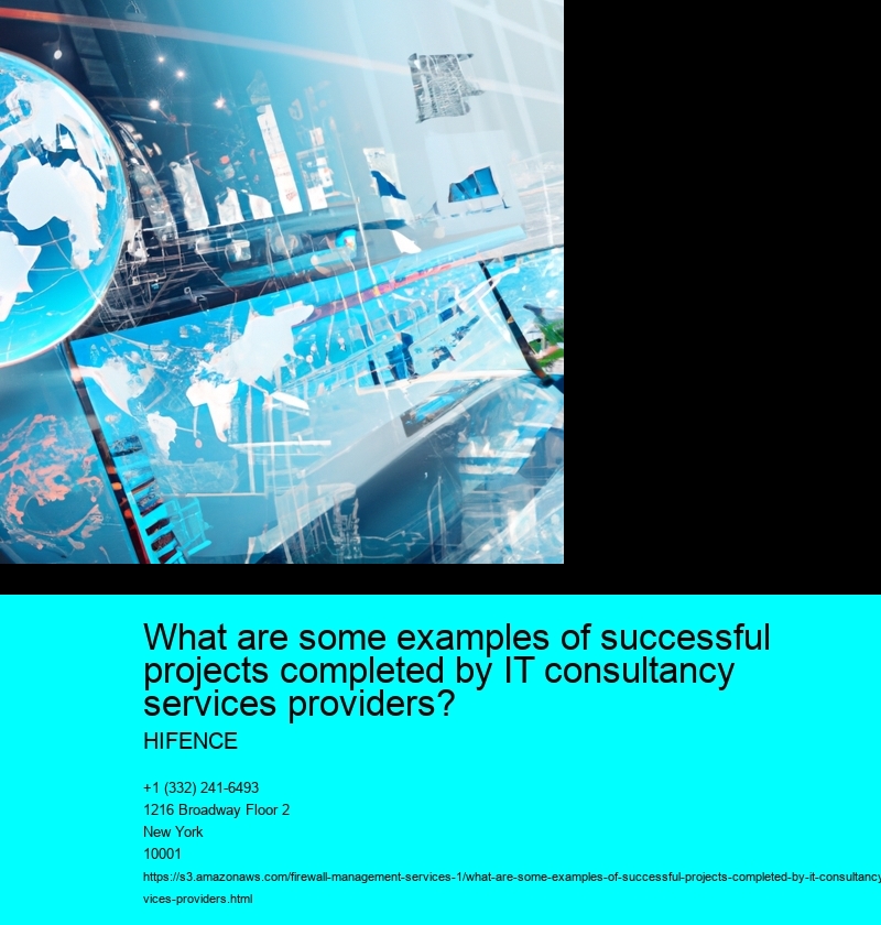 What are some examples of successful projects completed by IT consultancy services providers?