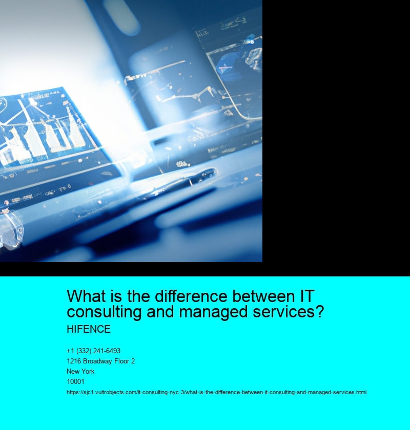 What is the difference between IT consulting and managed services?