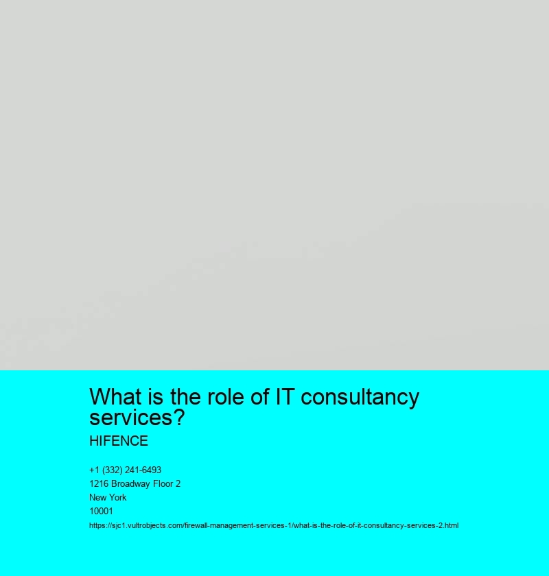 What is the role of IT consultancy services?