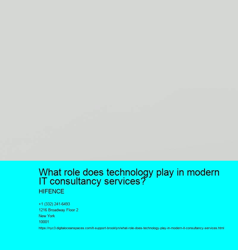 What role does technology play in modern IT consultancy services?