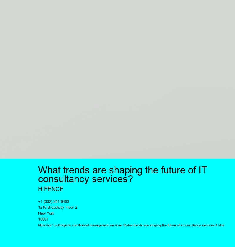 What trends are shaping the future of IT consultancy services?