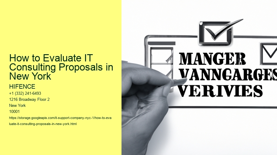 How to Evaluate IT Consulting Proposals in New York