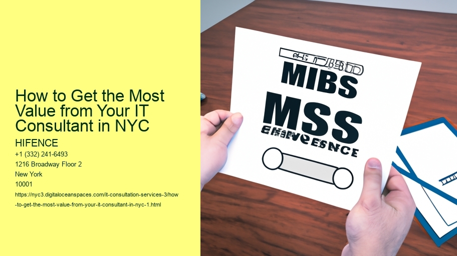 How to Get the Most Value from Your IT Consultant in NYC