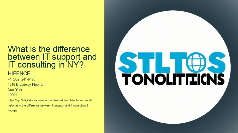 What is the difference between IT support and IT consulting in NY?