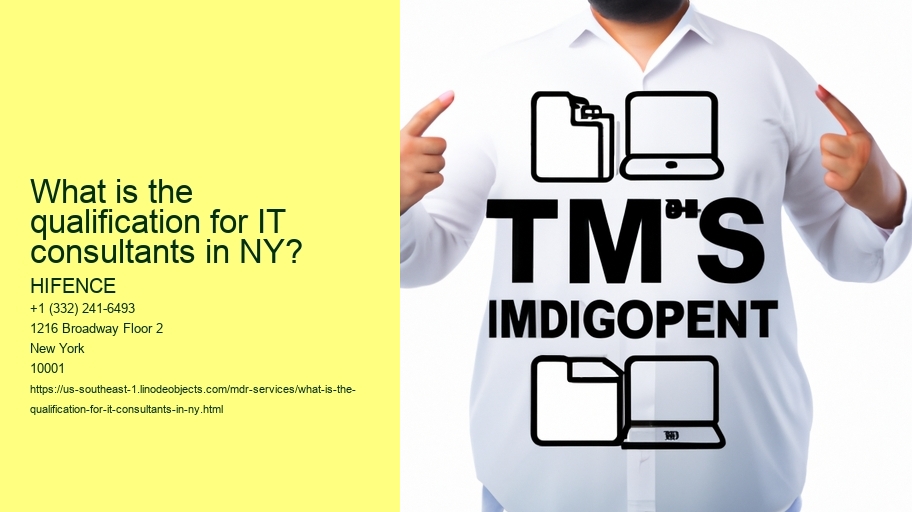 What is the qualification for IT consultants in NY?