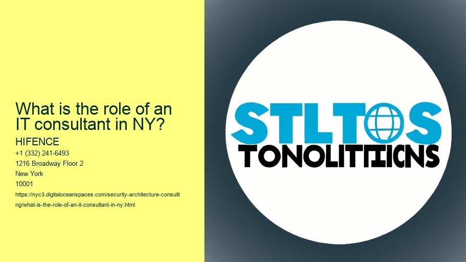 What is the role of an IT consultant in NY?