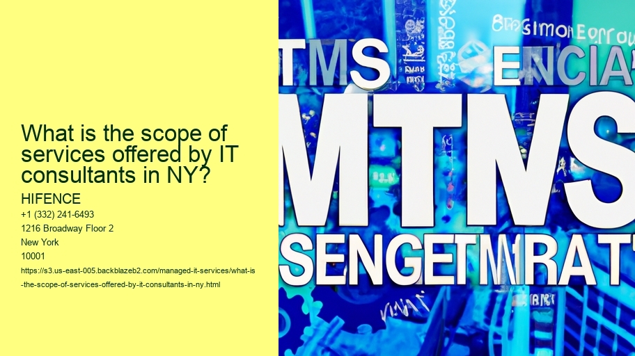 What is the scope of services offered by IT consultants in NY?