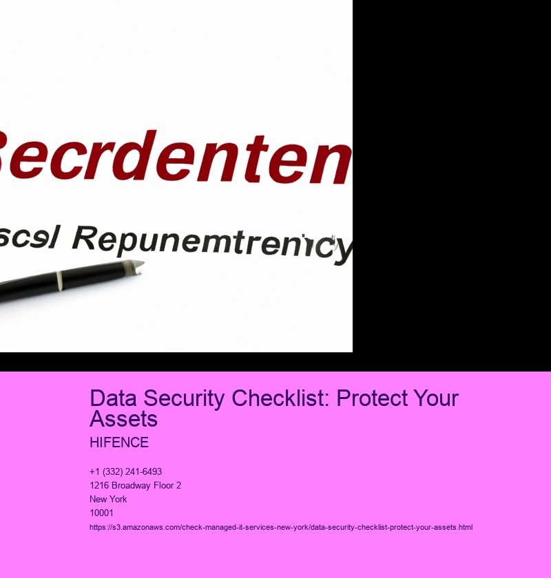 Data Security Checklist: Protect Your Assets