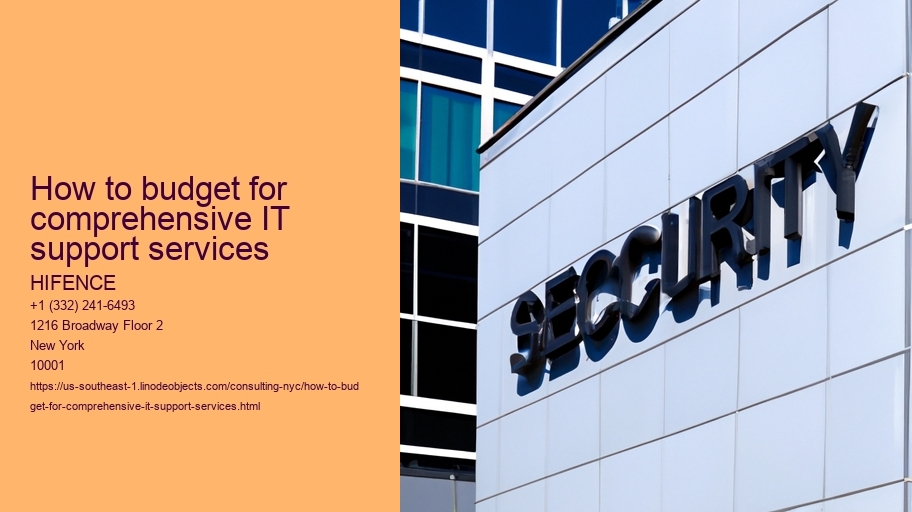 How to budget for comprehensive IT support services