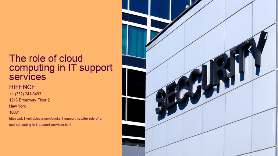 The role of cloud computing in IT support services