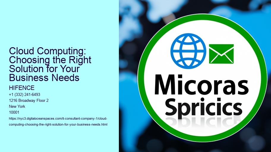 Cloud Computing: Choosing the Right Solution for Your Business Needs