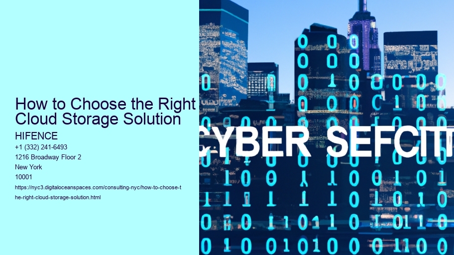 How to Choose the Right Cloud Storage Solution
