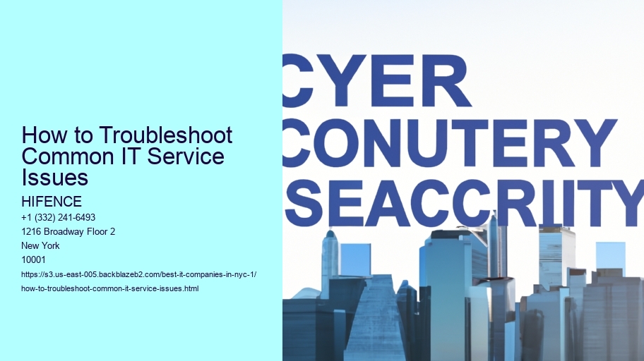 How to Troubleshoot Common IT Service Issues