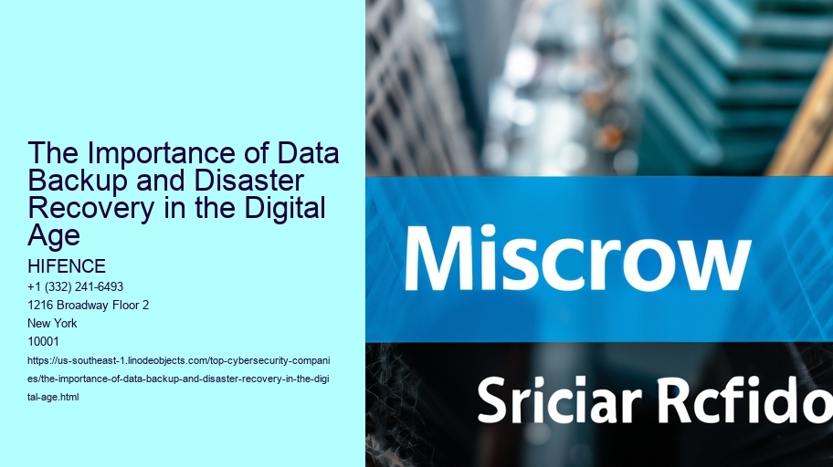 The Importance of Data Backup and Disaster Recovery in the Digital Age