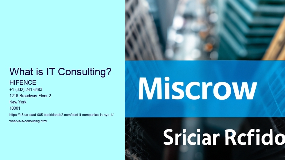 What is IT Consulting?