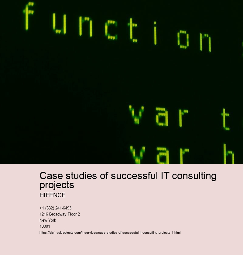 Overview of the importance of successful IT consulting projects