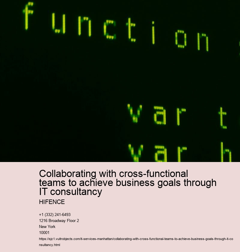 Collaborating with cross-functional teams to achieve business goals through IT consultancy