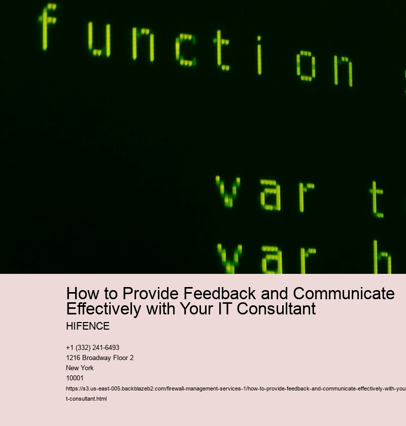 Set clear expectations and goals