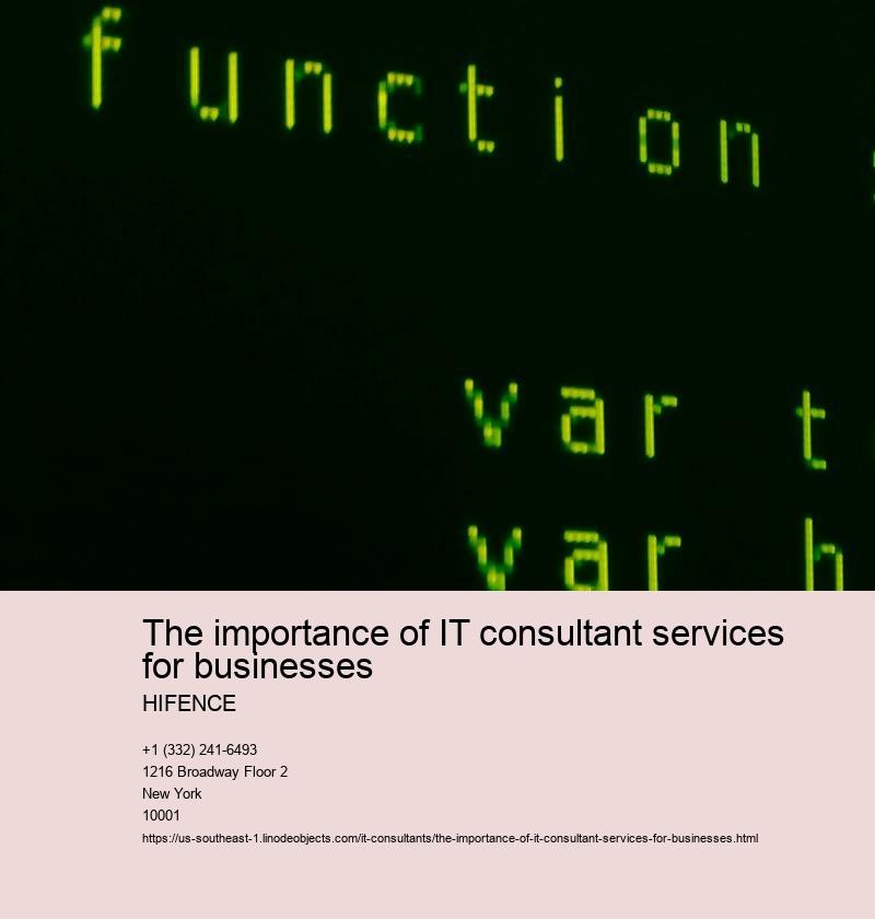 Benefits of hiring IT consultants for businesses