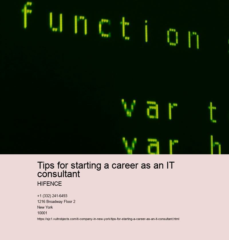 Develop a strong foundation in IT skills and knowledge