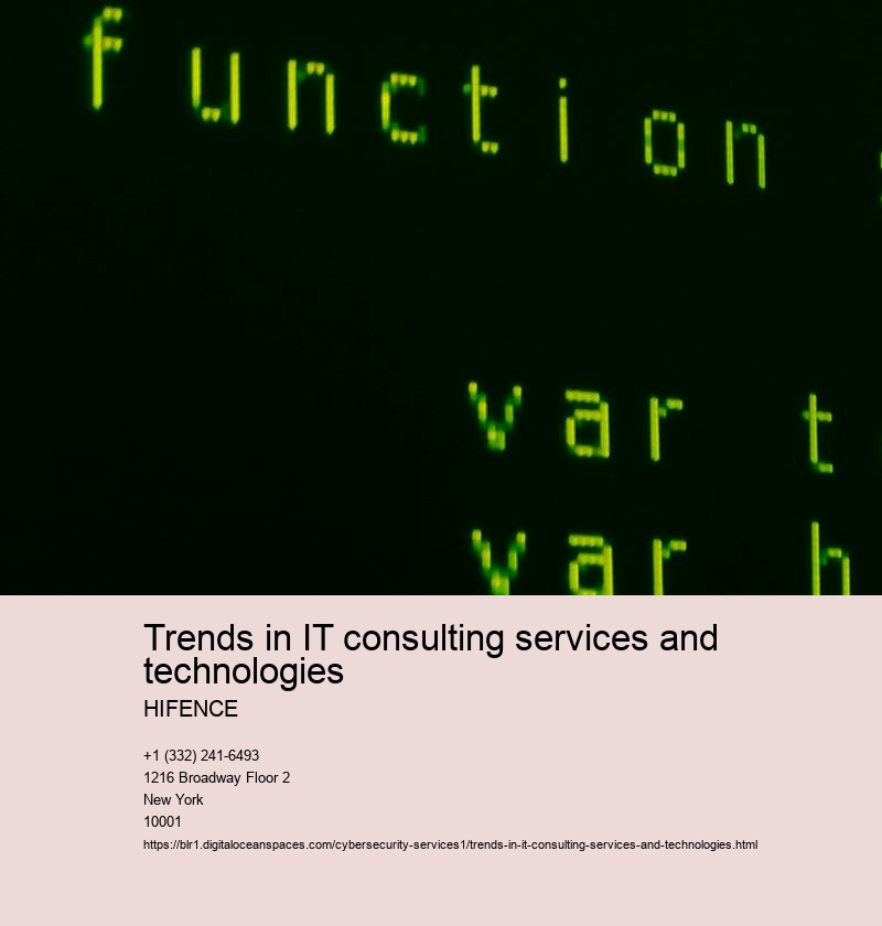 Overview of current trends in IT consulting