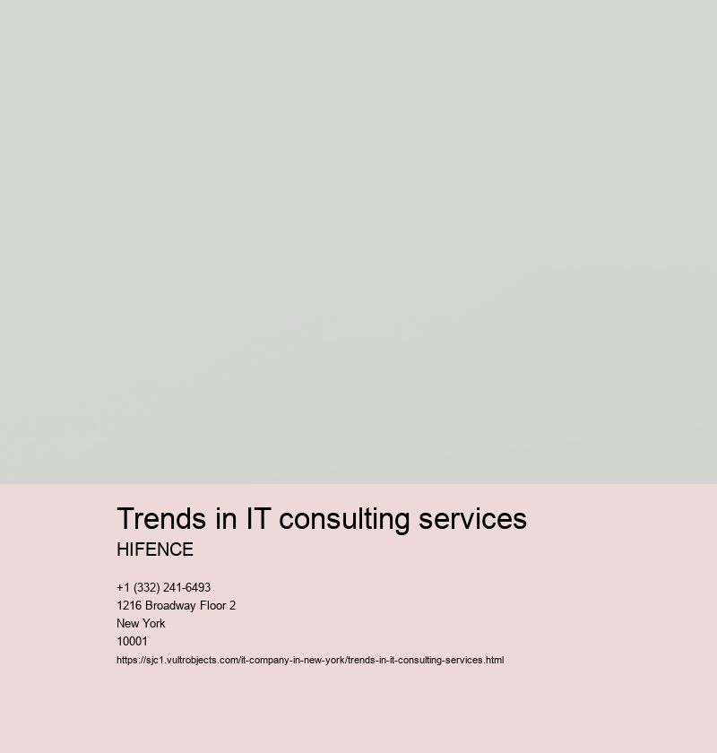 Trends in IT consulting services 