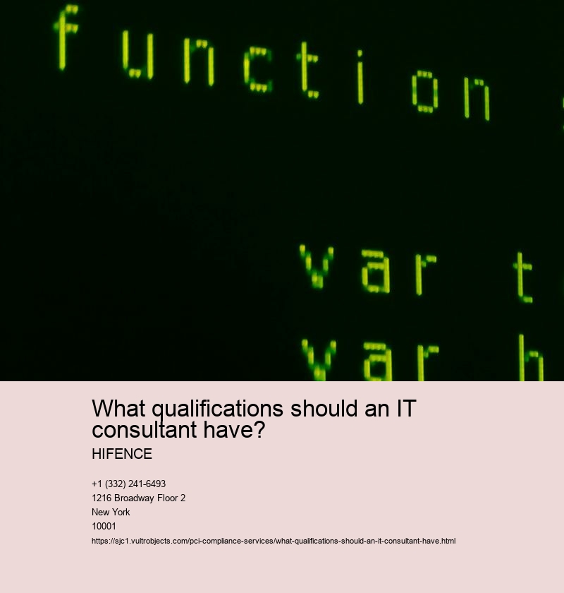 Relevant education and certifications