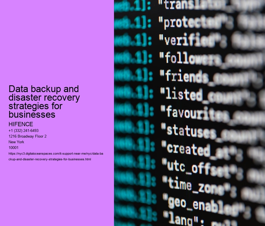 Data backup and disaster recovery strategies for businesses 