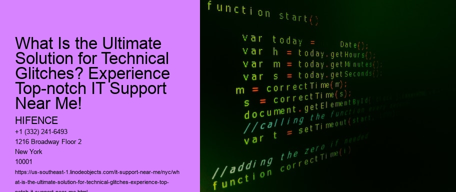 What Is the Ultimate Solution for Technical Glitches? Experience Top-notch IT Support Near Me!