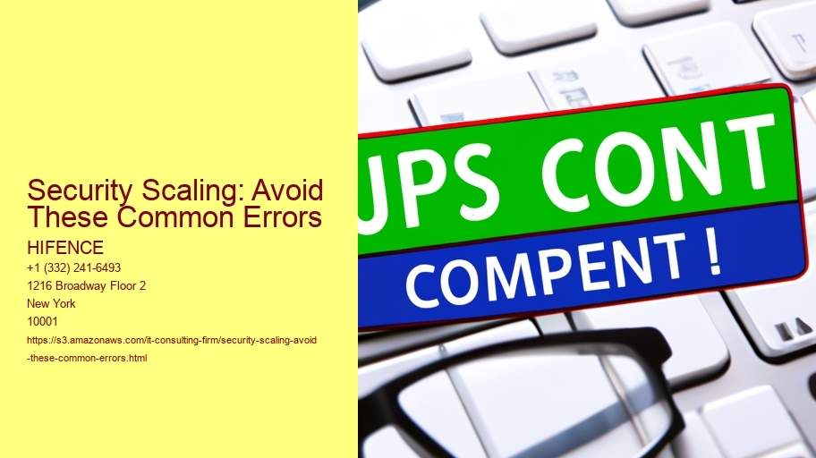 Security Scaling: Avoid These Common Errors