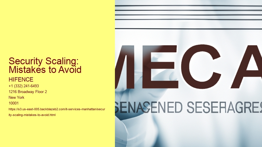 Security Scaling: Mistakes to Avoid