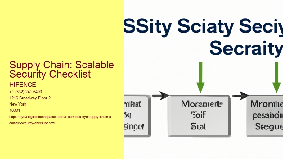 Supply Chain: Scalable Security Checklist
