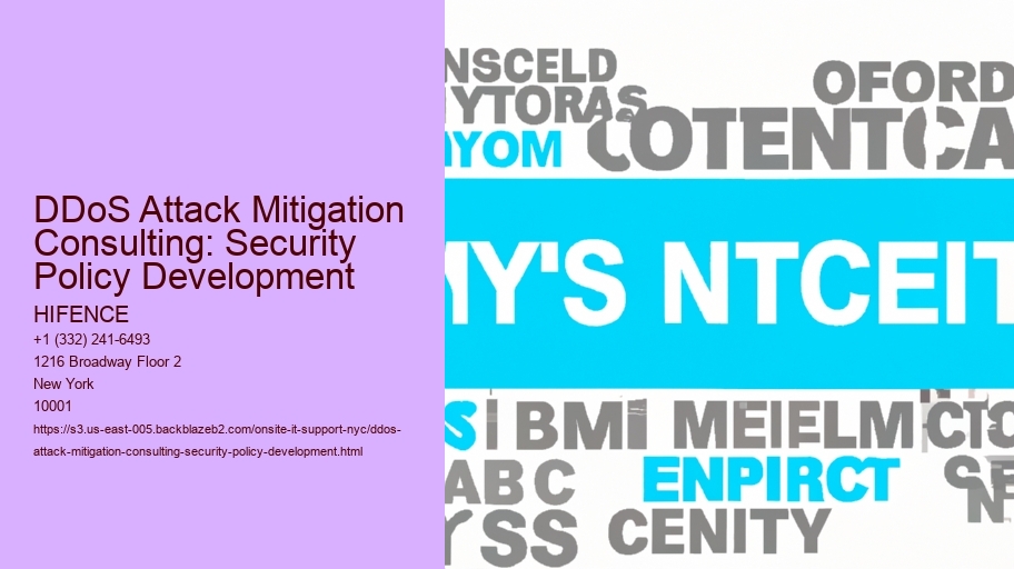 DDoS Attack Mitigation Consulting: Security Policy Development