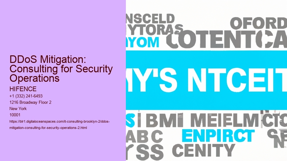 DDoS Mitigation: Consulting for Security Operations