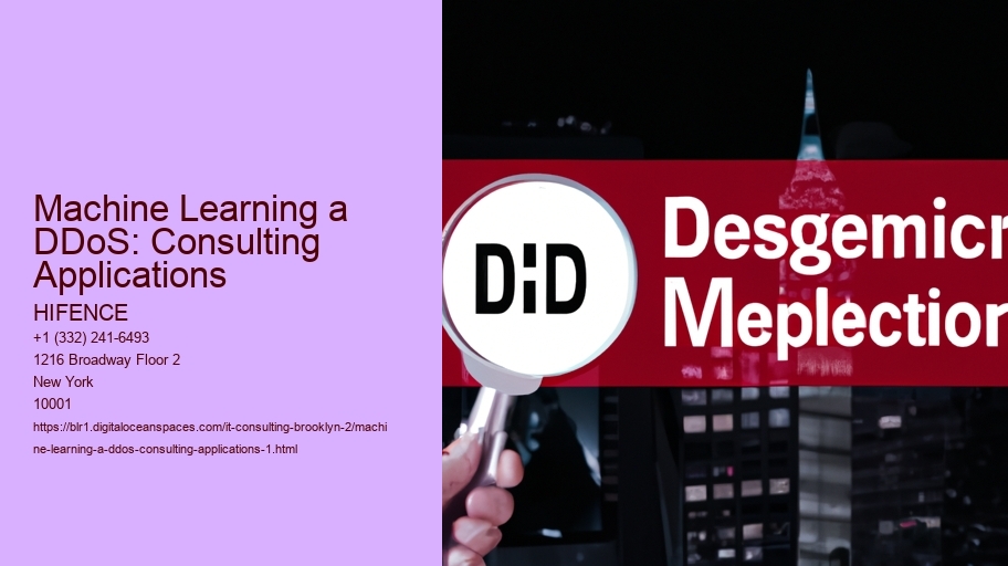 Machine Learning a DDoS: Consulting Applications