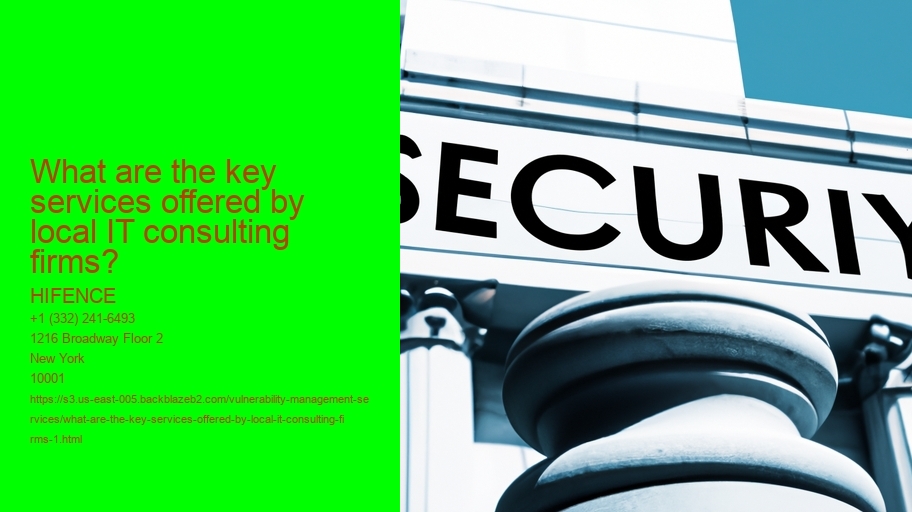 What are the key services offered by local IT consulting firms?