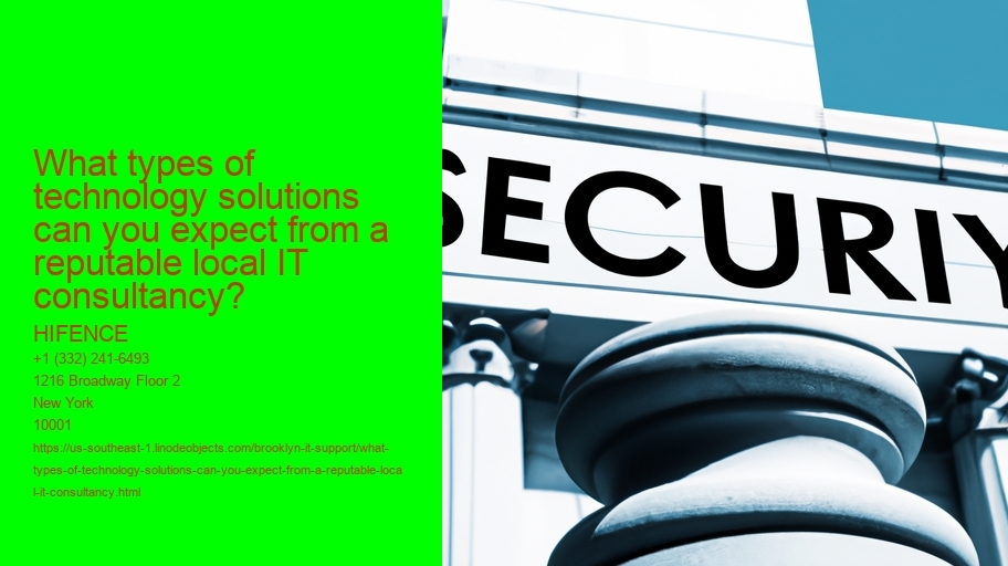 What types of technology solutions can you expect from a reputable local IT consultancy?