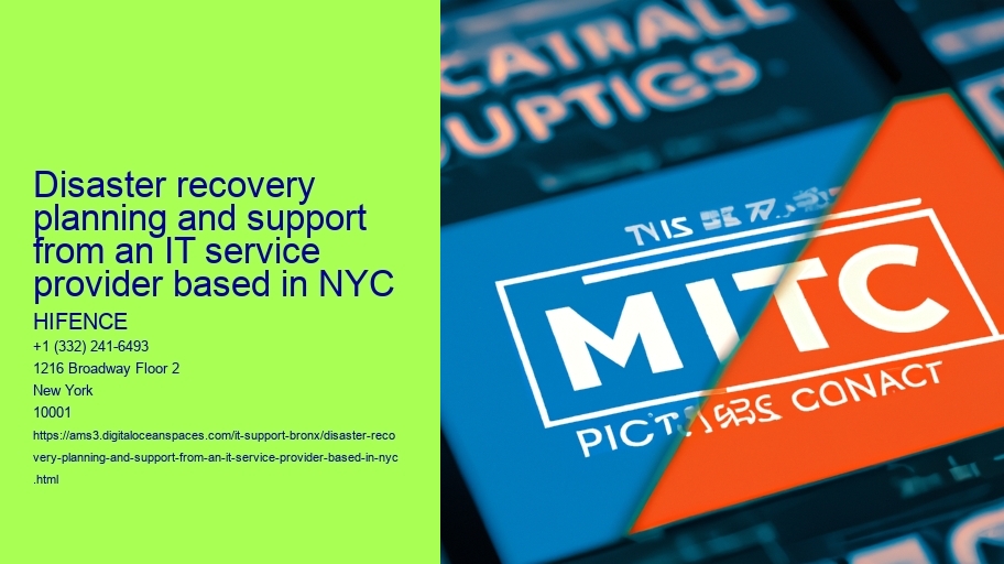 Disaster recovery planning and support from an IT service provider based in NYC