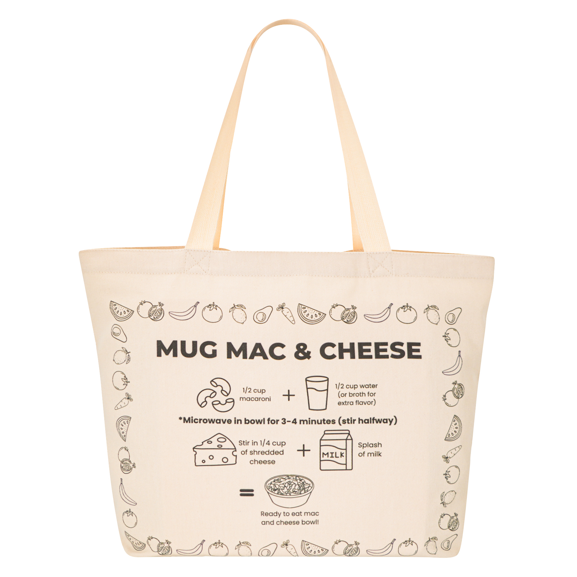 12oz natural cotton canvas bag