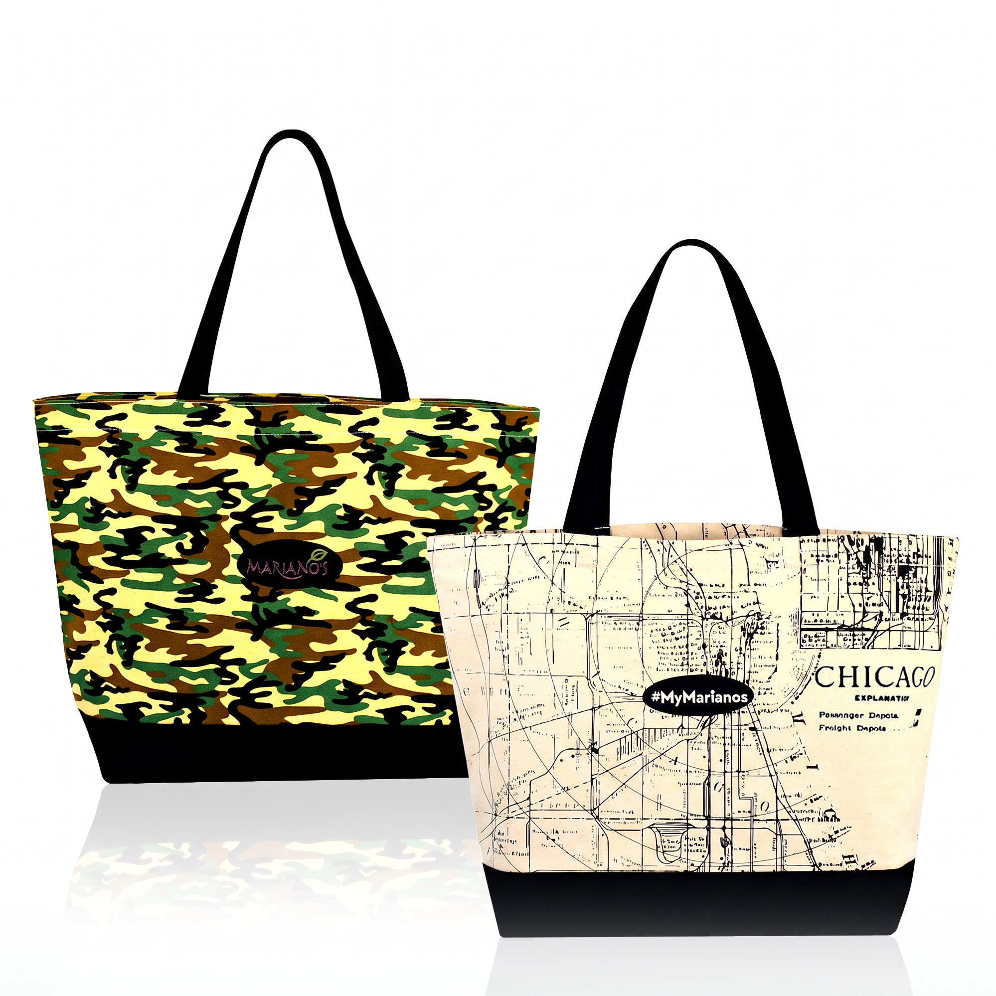 Two-Tone Cotton Canvas Bag